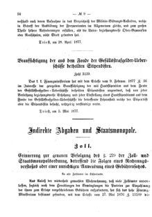 Verordnungsblatt für den Dienstbereich des K.K. Finanzministeriums für die im Reichsrate Vertretenen Königreiche und Länder 18770523 Seite: 2