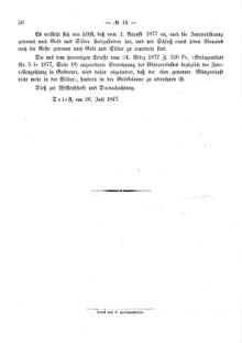 Verordnungsblatt für den Dienstbereich des K.K. Finanzministeriums für die im Reichsrate Vertretenen Königreiche und Länder 18770801 Seite: 2