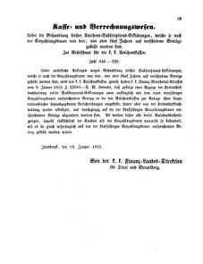 Verordnungsblatt für den Dienstbereich des K.K. Finanzministeriums für die im Reichsrate Vertretenen Königreiche und Länder 18550201 Seite: 3