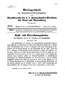 Verordnungsblatt für den Dienstbereich des K.K. Finanzministeriums für die im Reichsrate Vertretenen Königreiche und Länder 18550224 Seite: 3