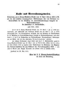 Verordnungsblatt für den Dienstbereich des K.K. Finanzministeriums für die im Reichsrate Vertretenen Königreiche und Länder 18550604 Seite: 3