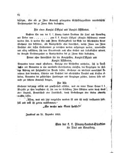 Verordnungsblatt für den Dienstbereich des K.K. Finanzministeriums für die im Reichsrate Vertretenen Königreiche und Länder 18551221 Seite: 4