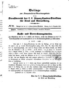 Verordnungsblatt für den Dienstbereich des K.K. Finanzministeriums für die im Reichsrate Vertretenen Königreiche und Länder 18551231 Seite: 1