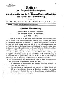 Verordnungsblatt für den Dienstbereich des K.K. Finanzministeriums für die im Reichsrate Vertretenen Königreiche und Länder 18561230 Seite: 1