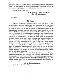 Verordnungsblatt für den Dienstbereich des K.K. Finanzministeriums für die im Reichsrate Vertretenen Königreiche und Länder 18570620 Seite: 4