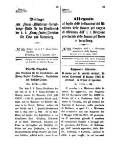 Verordnungsblatt für den Dienstbereich des K.K. Finanzministeriums für die im Reichsrate Vertretenen Königreiche und Länder 18571203 Seite: 1