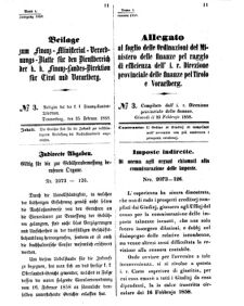 Verordnungsblatt für den Dienstbereich des K.K. Finanzministeriums für die im Reichsrate Vertretenen Königreiche und Länder 18580225 Seite: 1