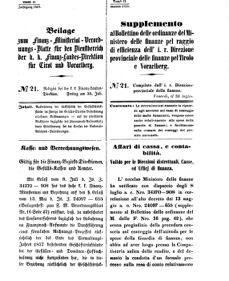 Verordnungsblatt für den Dienstbereich des K.K. Finanzministeriums für die im Reichsrate Vertretenen Königreiche und Länder 18580730 Seite: 1