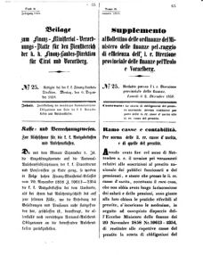 Verordnungsblatt für den Dienstbereich des K.K. Finanzministeriums für die im Reichsrate Vertretenen Königreiche und Länder 18581206 Seite: 1