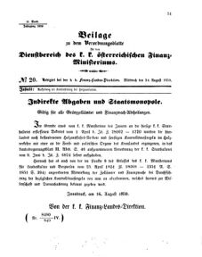 Verordnungsblatt für den Dienstbereich des K.K. Finanzministeriums für die im Reichsrate Vertretenen Königreiche und Länder 18590824 Seite: 3