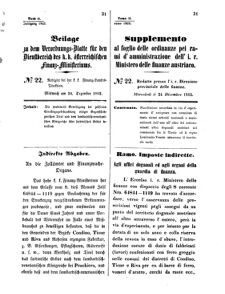 Verordnungsblatt für den Dienstbereich des K.K. Finanzministeriums für die im Reichsrate Vertretenen Königreiche und Länder 18621224 Seite: 1