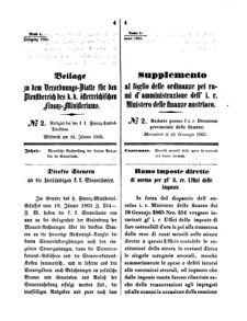 Verordnungsblatt für den Dienstbereich des K.K. Finanzministeriums für die im Reichsrate Vertretenen Königreiche und Länder 18650125 Seite: 1