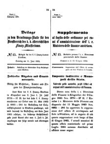 Verordnungsblatt für den Dienstbereich des K.K. Finanzministeriums für die im Reichsrate Vertretenen Königreiche und Länder 18650611 Seite: 1