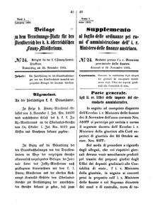 Verordnungsblatt für den Dienstbereich des K.K. Finanzministeriums für die im Reichsrate Vertretenen Königreiche und Länder 18651130 Seite: 1