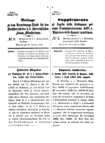 Verordnungsblatt für den Dienstbereich des K.K. Finanzministeriums für die im Reichsrate Vertretenen Königreiche und Länder 18670220 Seite: 1