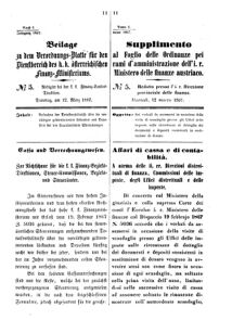 Verordnungsblatt für den Dienstbereich des K.K. Finanzministeriums für die im Reichsrate Vertretenen Königreiche und Länder 18670312 Seite: 1