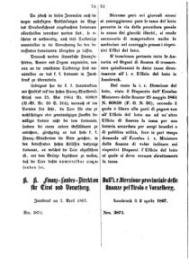 Verordnungsblatt für den Dienstbereich des K.K. Finanzministeriums für die im Reichsrate Vertretenen Königreiche und Länder 18670402 Seite: 2