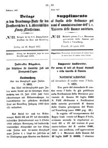 Verordnungsblatt für den Dienstbereich des K.K. Finanzministeriums für die im Reichsrate Vertretenen Königreiche und Länder 18670816 Seite: 3