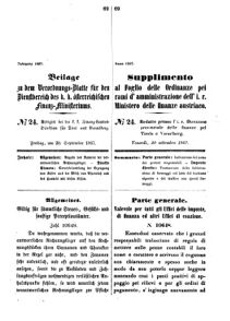 Verordnungsblatt für den Dienstbereich des K.K. Finanzministeriums für die im Reichsrate Vertretenen Königreiche und Länder 18670920 Seite: 1