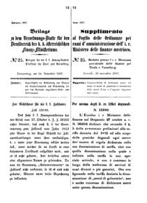 Verordnungsblatt für den Dienstbereich des K.K. Finanzministeriums für die im Reichsrate Vertretenen Königreiche und Länder 18671114 Seite: 1