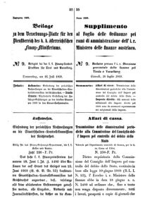 Verordnungsblatt für den Dienstbereich des K.K. Finanzministeriums für die im Reichsrate Vertretenen Königreiche und Länder 18680616 Seite: 1