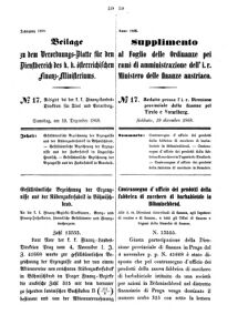 Verordnungsblatt für den Dienstbereich des K.K. Finanzministeriums für die im Reichsrate Vertretenen Königreiche und Länder 18681219 Seite: 1