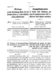 Verordnungsblatt für den Dienstbereich des K.K. Finanzministeriums für die im Reichsrate Vertretenen Königreiche und Länder 18690503 Seite: 1