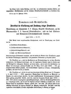 Verordnungsblatt für den Dienstbereich des K.K. Finanzministeriums für die im Reichsrate Vertretenen Königreiche und Länder 18540220 Seite: 3