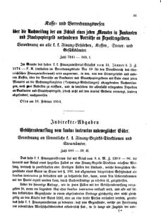 Verordnungsblatt für den Dienstbereich des K.K. Finanzministeriums für die im Reichsrate Vertretenen Königreiche und Länder 18540224 Seite: 3