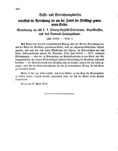 Verordnungsblatt für den Dienstbereich des K.K. Finanzministeriums für die im Reichsrate Vertretenen Königreiche und Länder 18540425 Seite: 4