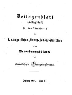 Verordnungsblatt für den Dienstbereich des K.K. Finanzministeriums für die im Reichsrate Vertretenen Königreiche und Länder 18540630 Seite: 5