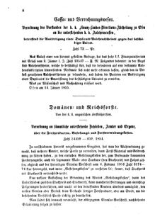 Verordnungsblatt für den Dienstbereich des K.K. Finanzministeriums für die im Reichsrate Vertretenen Königreiche und Länder 18550125 Seite: 8