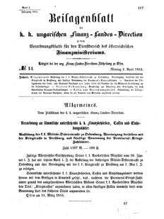 Verordnungsblatt für den Dienstbereich des K.K. Finanzministeriums für die im Reichsrate Vertretenen Königreiche und Länder