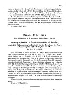 Verordnungsblatt für den Dienstbereich des K.K. Finanzministeriums für die im Reichsrate Vertretenen Königreiche und Länder 18550420 Seite: 3