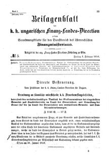 Verordnungsblatt für den Dienstbereich des K.K. Finanzministeriums für die im Reichsrate Vertretenen Königreiche und Länder