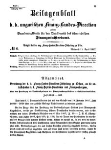 Verordnungsblatt für den Dienstbereich des K.K. Finanzministeriums für die im Reichsrate Vertretenen Königreiche und Länder