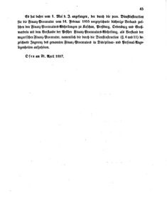 Verordnungsblatt für den Dienstbereich des K.K. Finanzministeriums für die im Reichsrate Vertretenen Königreiche und Länder 18570501 Seite: 5