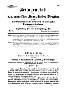 Verordnungsblatt für den Dienstbereich des K.K. Finanzministeriums für die im Reichsrate Vertretenen Königreiche und Länder 18581014 Seite: 5