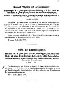 Verordnungsblatt für den Dienstbereich des K.K. Finanzministeriums für die im Reichsrate Vertretenen Königreiche und Länder 18601105 Seite: 3