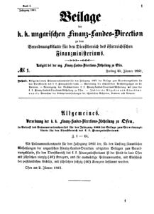 Verordnungsblatt für den Dienstbereich des K.K. Finanzministeriums für die im Reichsrate Vertretenen Königreiche und Länder