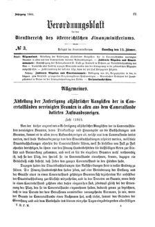 Verordnungsblatt für den Dienstbereich des K.K. Finanzministeriums für die im Reichsrate Vertretenen Königreiche und Länder