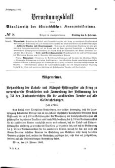 Verordnungsblatt für den Dienstbereich des K.K. Finanzministeriums für die im Reichsrate Vertretenen Königreiche und Länder