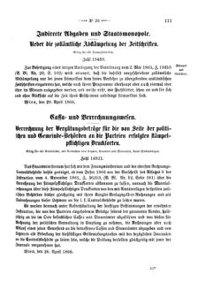 Verordnungsblatt für den Dienstbereich des K.K. Finanzministeriums für die im Reichsrate Vertretenen Königreiche und Länder 18660505 Seite: 3