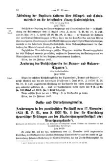 Verordnungsblatt für den Dienstbereich des K.K. Finanzministeriums für die im Reichsrate Vertretenen Königreiche und Länder 18670303 Seite: 4