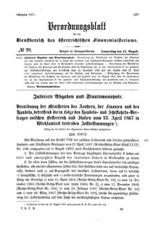 Verordnungsblatt für den Dienstbereich des K.K. Finanzministeriums für die im Reichsrate Vertretenen Königreiche und Länder 18670822 Seite: 1