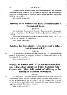 Verordnungsblatt für den Dienstbereich des K.K. Finanzministeriums für die im Reichsrate Vertretenen Königreiche und Länder 18700202 Seite: 2