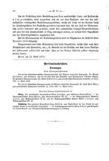 Verordnungsblatt für den Dienstbereich des K.K. Finanzministeriums für die im Reichsrate Vertretenen Königreiche und Länder 18700421 Seite: 4