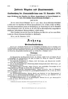 Verordnungsblatt für den Dienstbereich des K.K. Finanzministeriums für die im Reichsrate Vertretenen Königreiche und Länder 18701210 Seite: 2