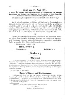 Verordnungsblatt für den Dienstbereich des K.K. Finanzministeriums für die im Reichsrate Vertretenen Königreiche und Länder 18710429 Seite: 2