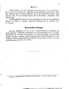 Verordnungsblatt für den Dienstbereich des K.K. Finanzministeriums für die im Reichsrate Vertretenen Königreiche und Länder 18720219 Seite: 3